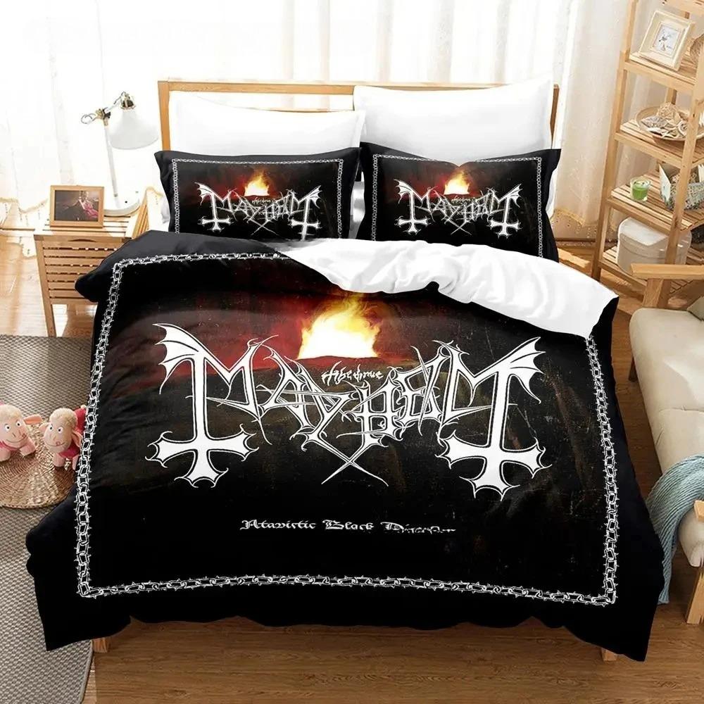 Mayhem Bedding Set Single Twin Full Queen King Size Bed Set Adult Boys Bedroom Duvet Cover Sets 3D Print Anime