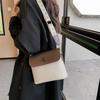 Tide and large-capacity personalized color matching women's bag 2025 new autumn and winter fashionable and simple wide shoulder strap single shoulder 