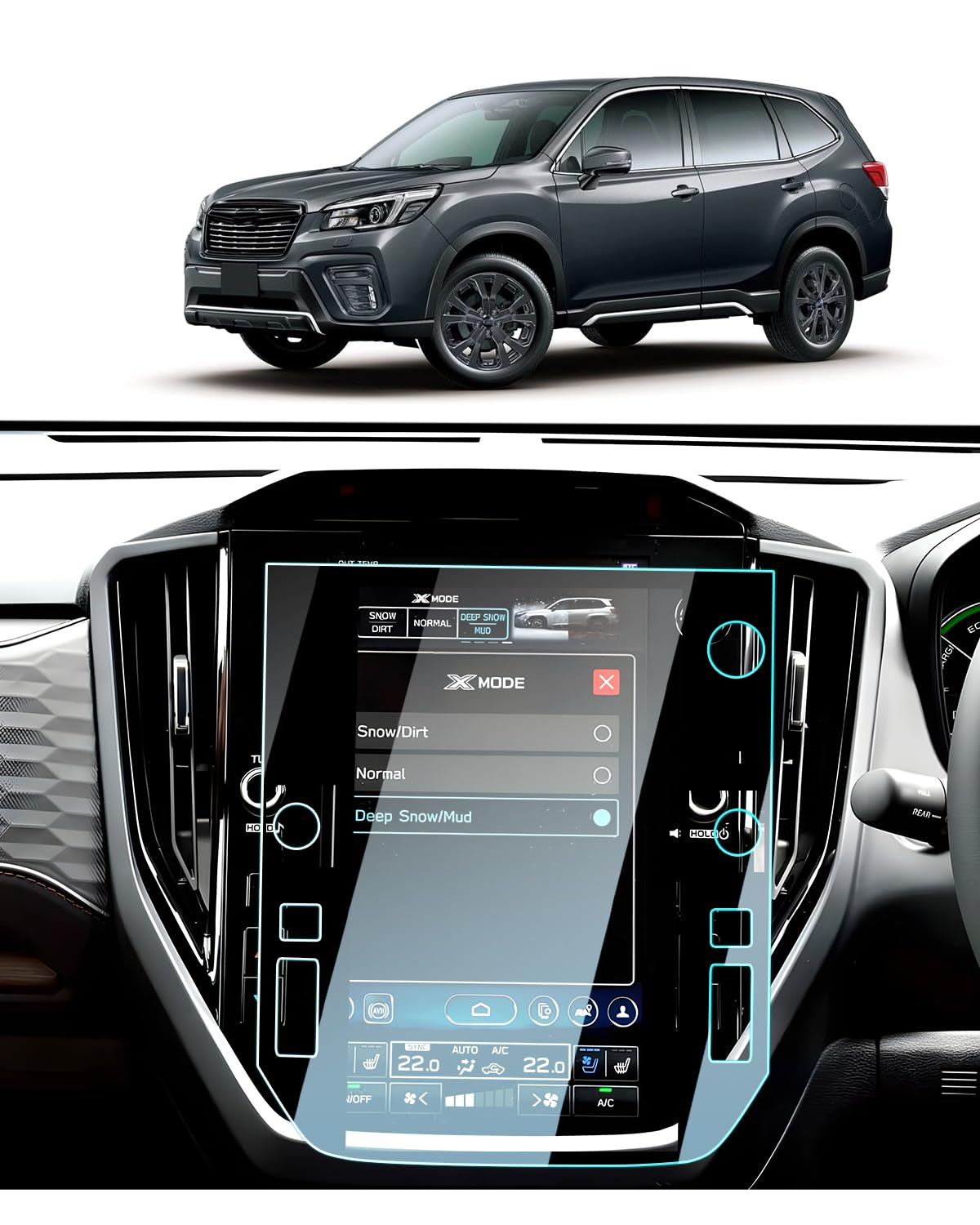 

[BIXUAN] Новая пленка для навигации Subaru Forester 2025, 6-е поколение SL Forester SL series 11.6 inch