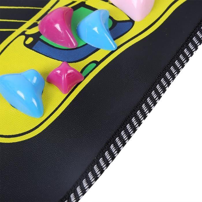 Qiilu Foot Massage Mat Reflexology Walk Stone Stone Road Foot Massage Black
