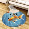 1 Stück Büro Teppich Stuhlmatten Goldfische Schwimmen im Wasser Perfekt zum Dekorieren von Bürostühlen oder Schlafzimmern.YDT486