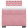 Maison Exclusive - Sommier à lattes de lit avec matelas Rose 90x200 cm Velours
