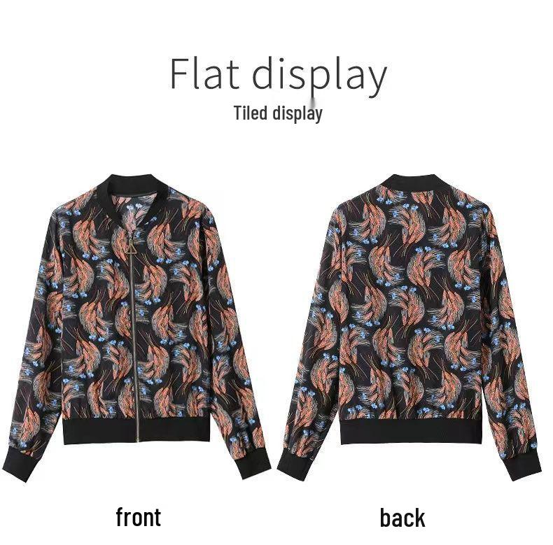 Versatile Zippered Jacket for Middle-Aged Women - Long-Sleeve, Plus Size, Spring/Autumn 2025