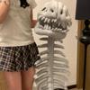Dinosaur Headdress Spine Halloween Cosplay Supplies Realistic Dinosaur Skeleton Costume Set Role Play Props For Adults Kids