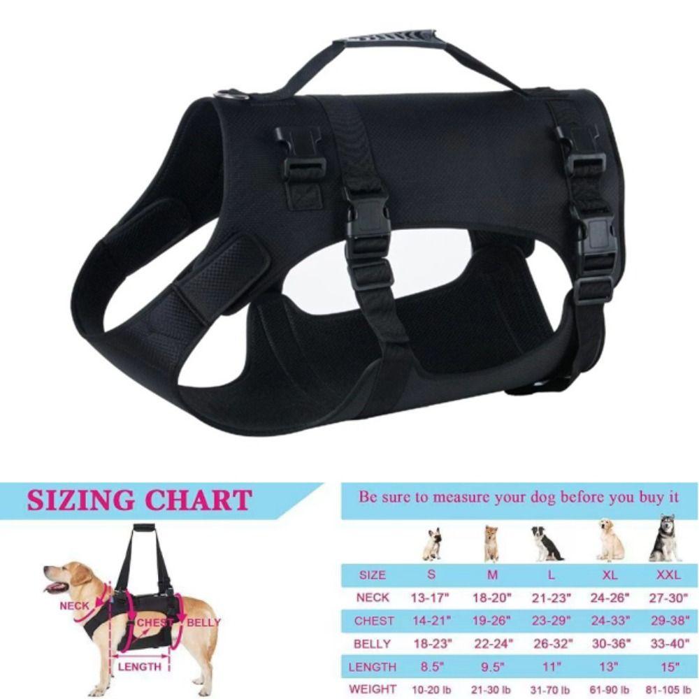 Full Body Support Dog Lift Harness Adjustable Dog Harness  Help for Weak Hind Legs, Stairs & Cars