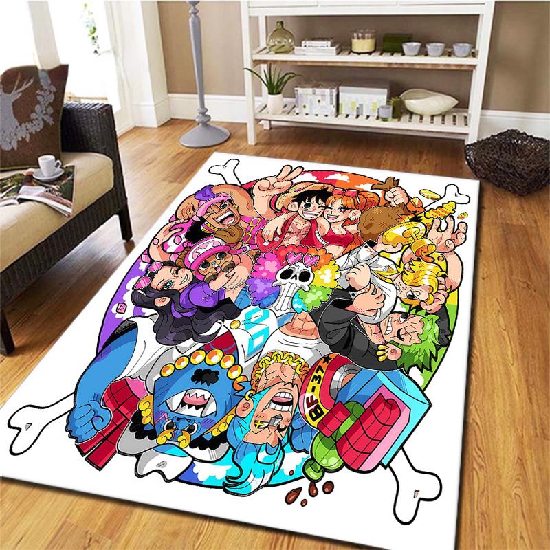 One Piece Monkey D Luffy Carpet Rug For Living Room Bedroom Home Sofa Decoration Kids Play Nonslip Floor Mat