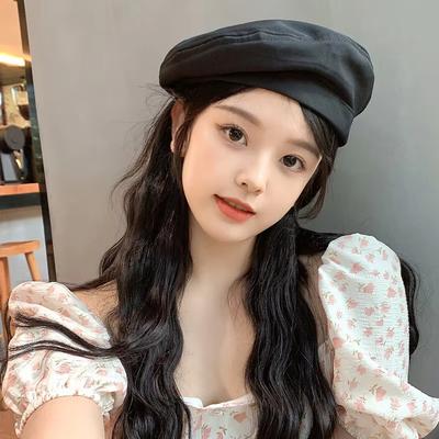 Women Cotton Beret Hat Vintage Solid Color Wild Thin Octagonal Cap Elegant Korean Girl Decorative Artist Painter Caps Streetwear