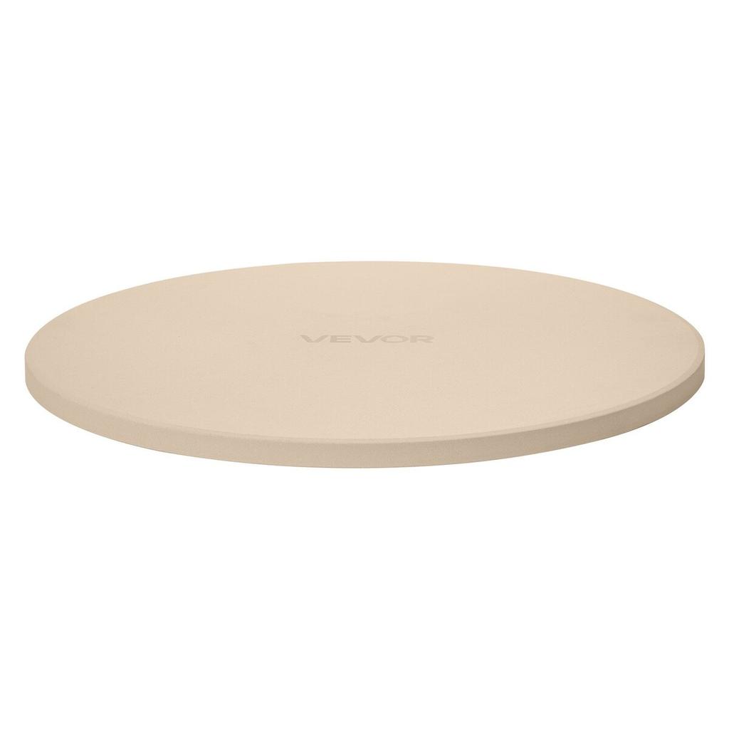 Pizza Stone, 406 Mm Round Cordierite Pizza Stone, Extra Large Baking-Stone with a Durable Stand, 17 Mm Thickness Heat-Resistant Cooking Cordierite,
