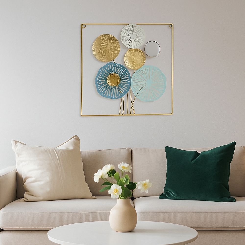 Minimalist Iron Art Pendant Nordic Style Metal Wall Art Wall Hanging Decorative  Hotel Lobby