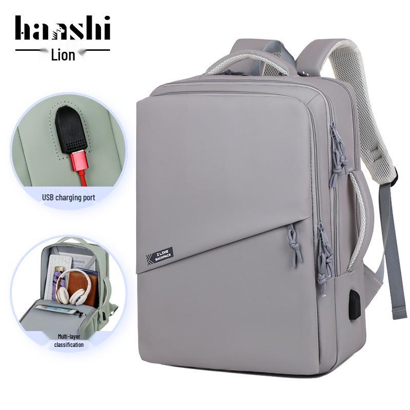 Trendy Waterproof Large-Capacity Backpack for Men & Women - Stylish for Travel & School