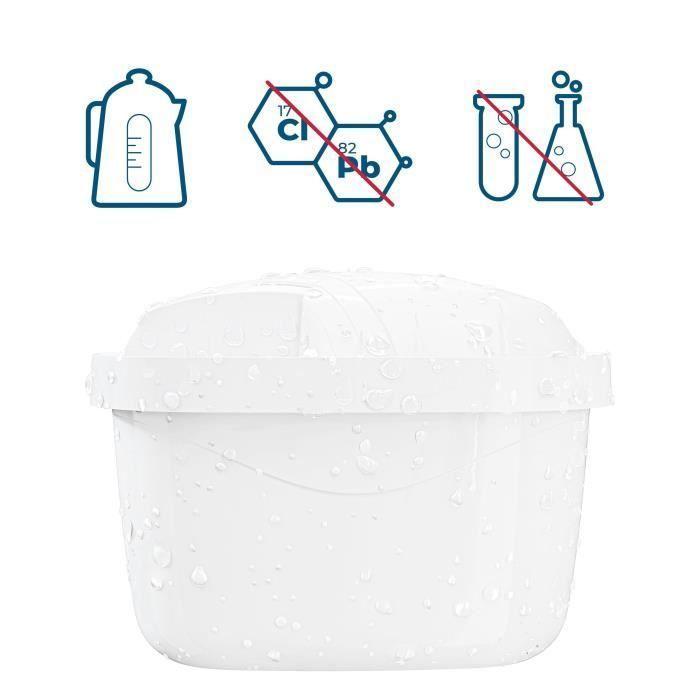 Wessper d1 solid carafe 2.8 l, compatible avec brita maxtra| contient une carafe filtrante + un filtre à eau