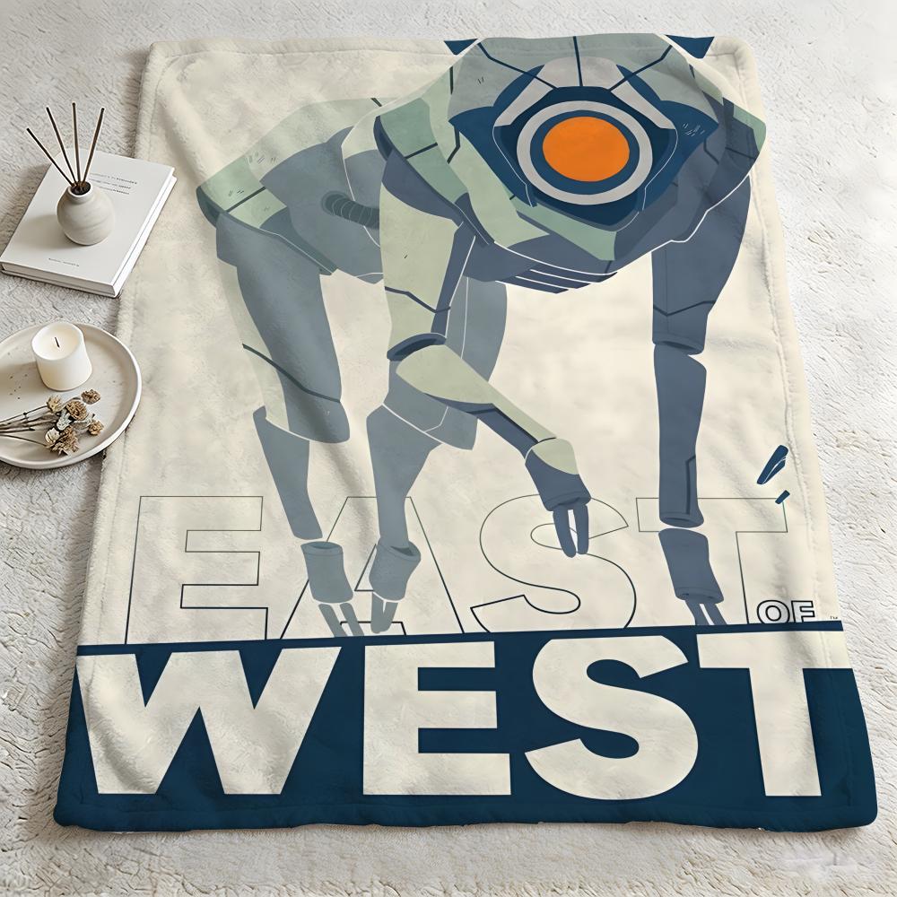 comic EEast Of Westt Throw Warm Soft Flannel Blanket Multiuse for Sofa Bed Camping Travel Nap