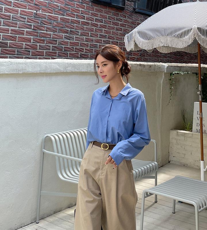 2026 Spring & Autumn Korean Chic Classic Long-Sleeve Women's Shirt