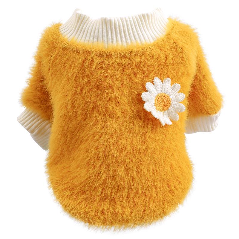 Pet Clothing Wholesale Autumn and Winter New Dog Clothing Warm Sweater Plus Velvet Paris Alphabet Sweater Pet Clothes