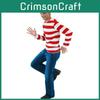 Strój Cosplay Gdzie jest Wally na Halloween i Boże Narodzenie Unisex Mieszanka Bawełny