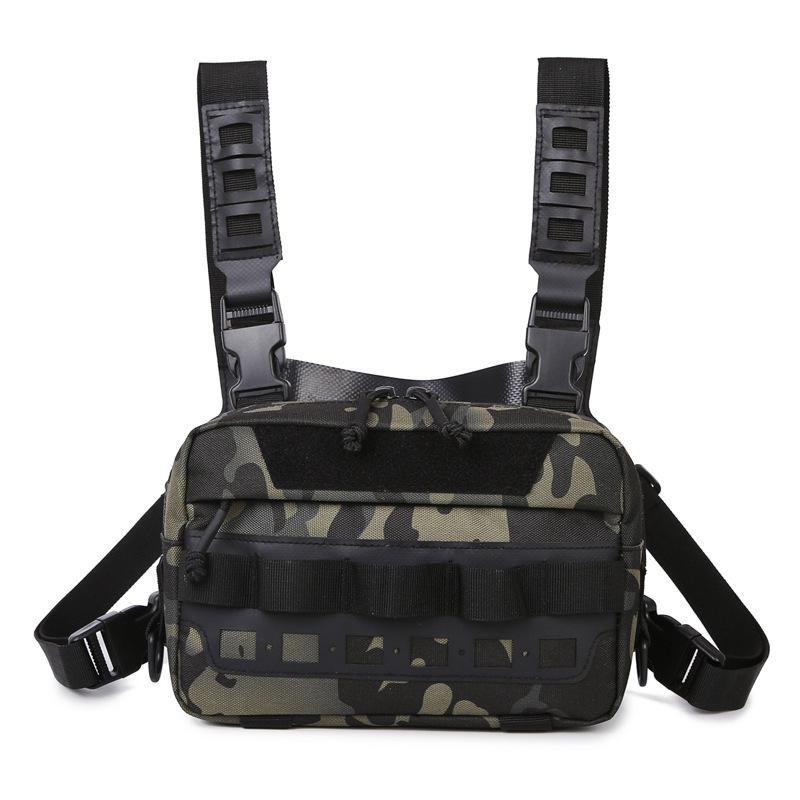 Tactical Multi-Functional Chest Vest Bag with Molle Expansion for Fishing and Workwear