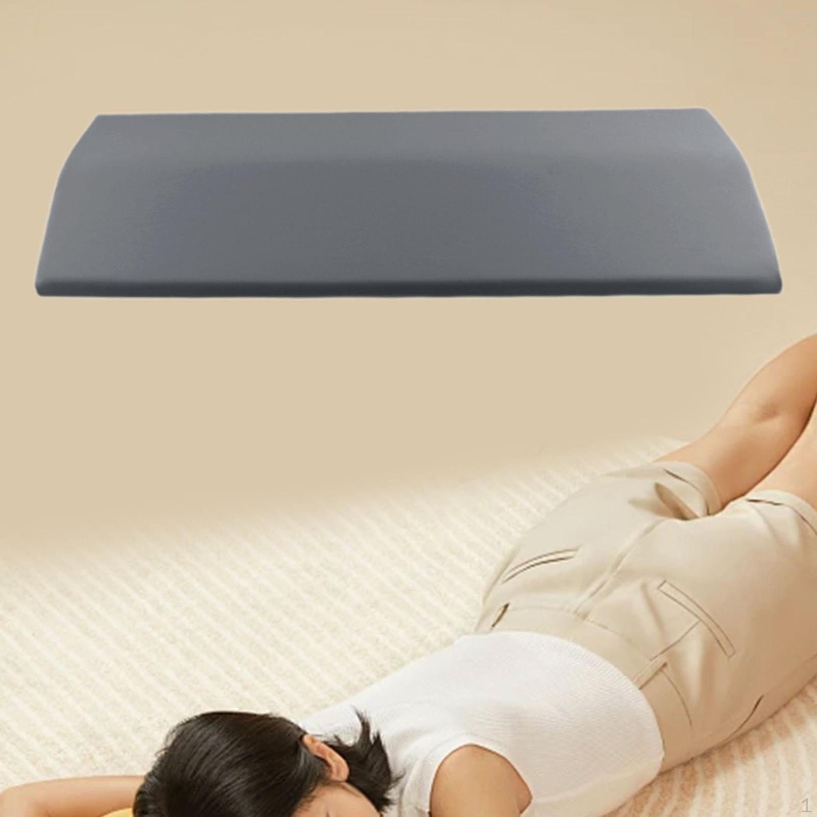 

Подушка для кровати для поддержки поясницы, эргономичный дизайн, портативная и со съемным чехлом темно-серого