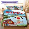 Pippi Longstocking Pattern Bedding,Quilt Set Quilt Cover Pillowcase Home Birthday Gift (1 * Duvet Cover + 2 * Pillowcase, Without Core)