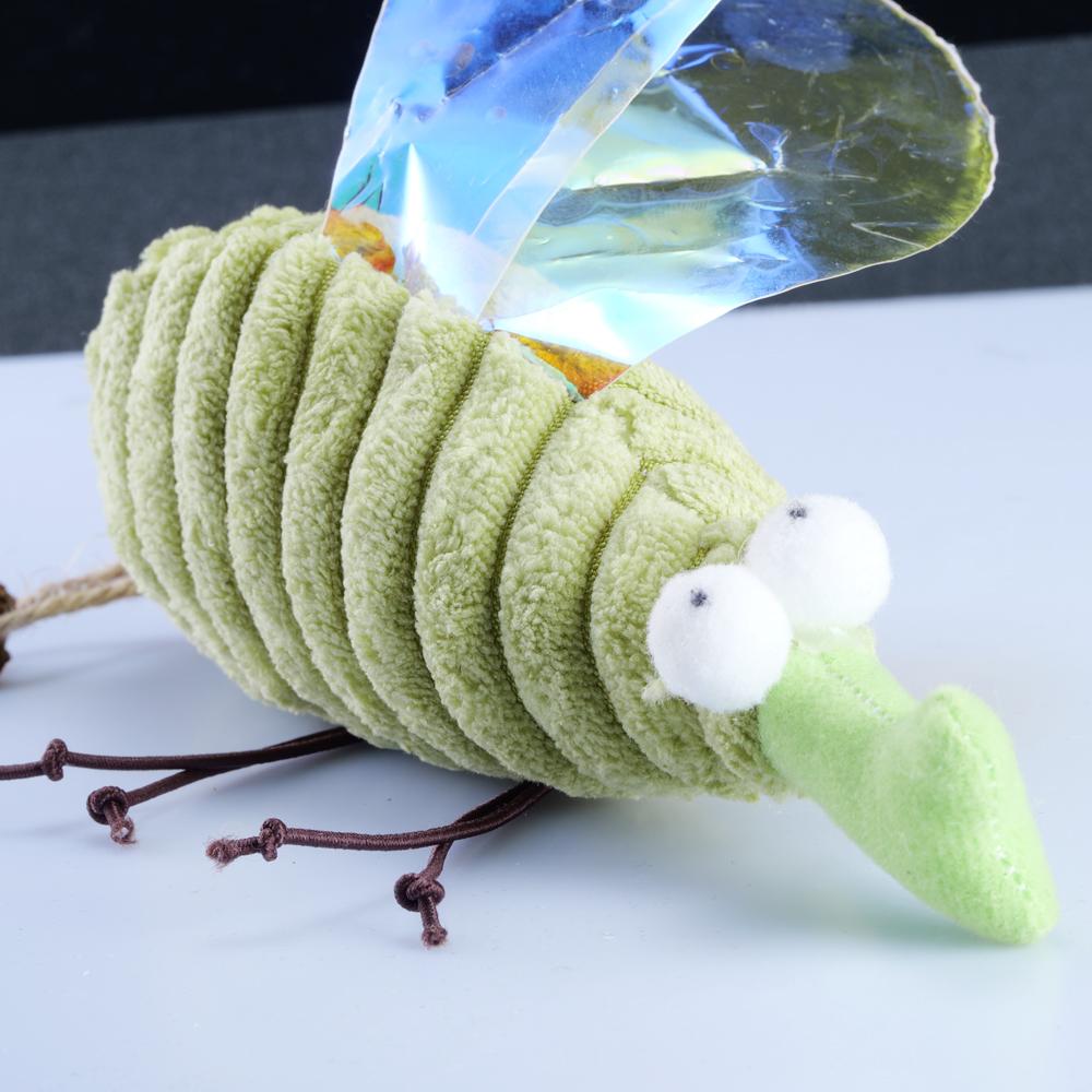 Plush Mosquito Bite Cat Toy with Catnip Interactive Wings Galls Fruit Kitty Chew Pet Toy