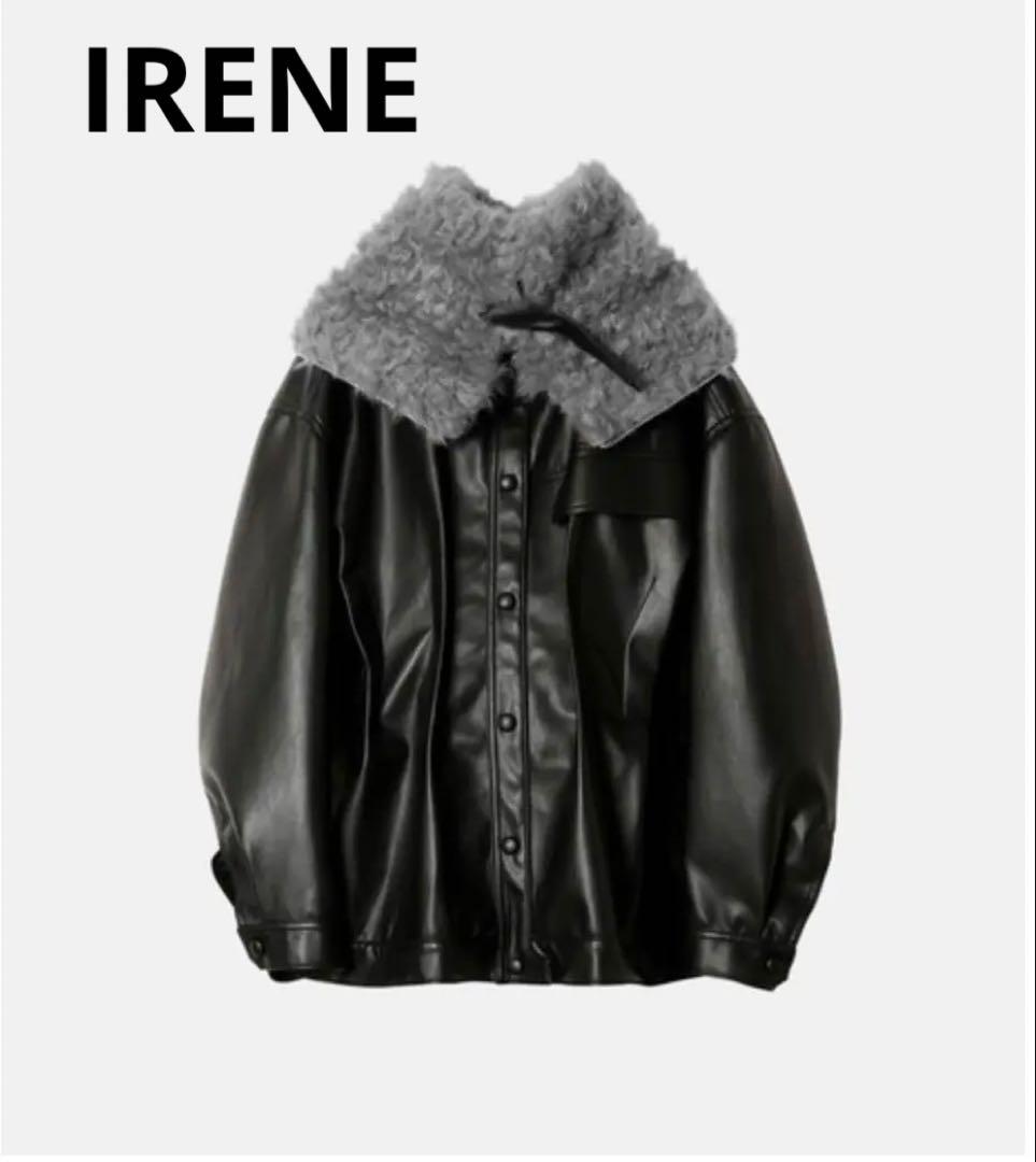 

[USED] IRENE Fur Hooded Leather Jacket