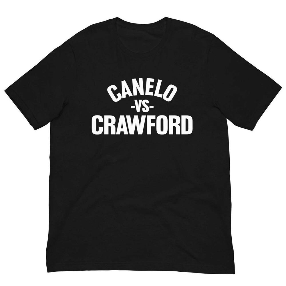 

Canelo Alvarez Shirt vs Terence Crawford Boxing Black Graphic Tee M