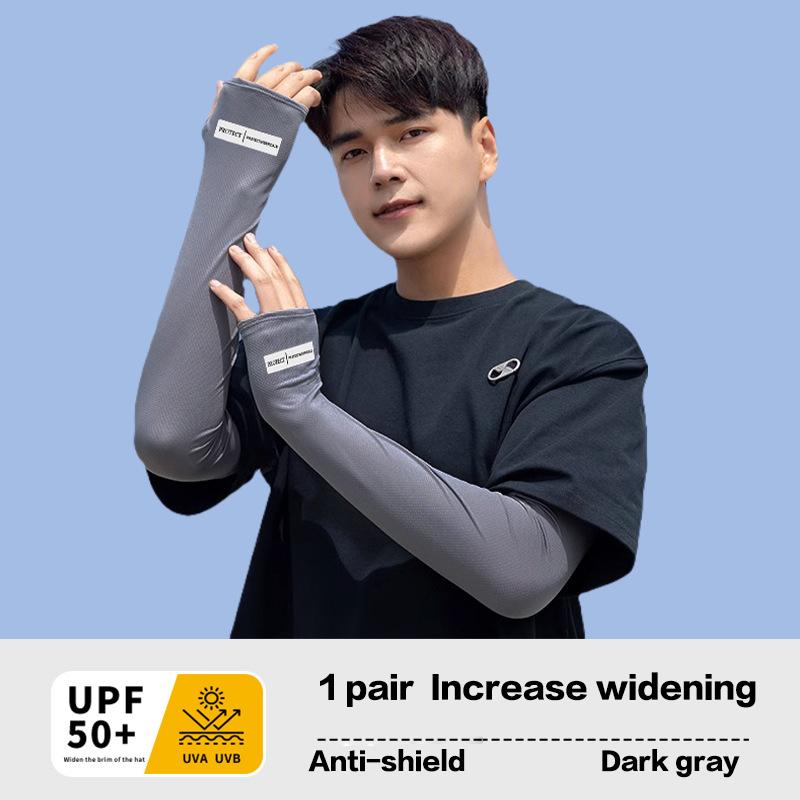 1Pair Long Gloves Sun Uv Protection Hand Protector Cover Arm Sleeves Sunscreen Sleeves Outdoor Loose Breathable Arm Sleeves