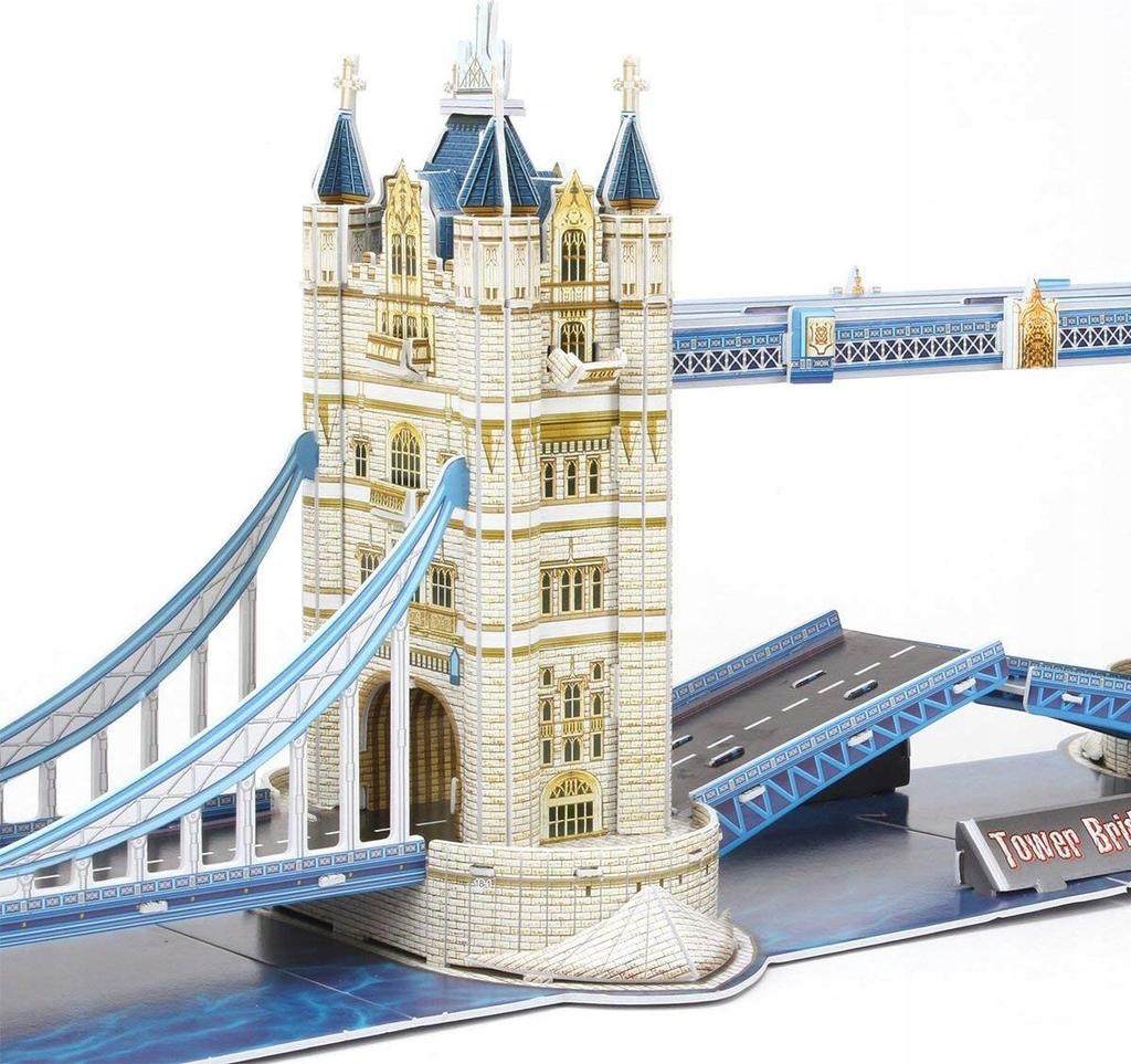 Würfeliger Spaß-Puzzle 3D räumlich Tower Bridge London 120 Teile ds0978h