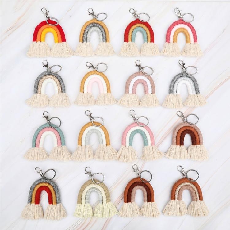 Fashionable Key Accessory Keychain Stylish Bag Ornament Cotton Texture Suitable for Key Bags and Backpack Decorating
