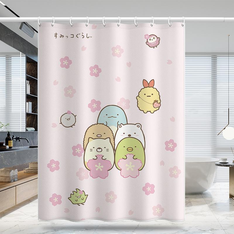 Perdea de duș îngroșată, rezistentă la apă, rezistentă la mucegai, Perdeau despărțitor de duș.