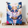 1pc Blanket Sailor Moon1 Print Design, Lightweight Blanket for Sofa, Bed- Soft &Warm, Gift for All Seasons Like Christmas, Halloween