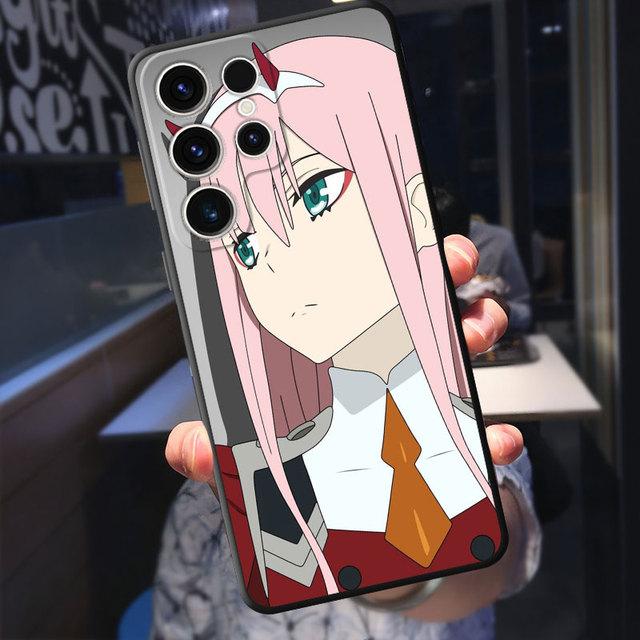 Armor Luxury Tpu Soft Phone Case For Samsung Galaxy S20 Fe S21 S10 S9 S22 Plus S23 Ultra 5g S8 S7 S10e Cartoon Zero Two Cover