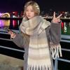 Warm Long Tassel Scarves Mohair Neck Warmer New Shawl Wrap  Autumn and Winter