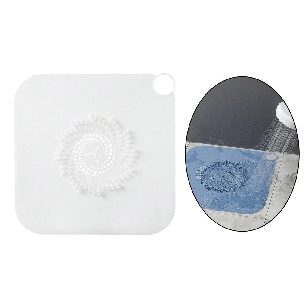 Large Silicone Tub Stopper Drain Plug Hair Catcher Flat Suction Cover for Bathroom Sink Shower Bathtub Universal Fit