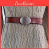 Womens Leather Fashion Belt Square Buckle Two Layer Cowhide Summer Casual Looks