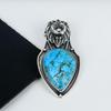 Naturak Turquoise Gemstone Pendant 925 Sterling Silver- Handmade Design, Everyday Wear Jewelry, Unique Turquoise Pendant Wadding Gift