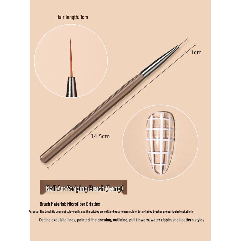 

Японский профессиональный набор кистей для нейл-арта: Кисти для экстра-тонкой детализации, гель-лака и лайнера для салонов