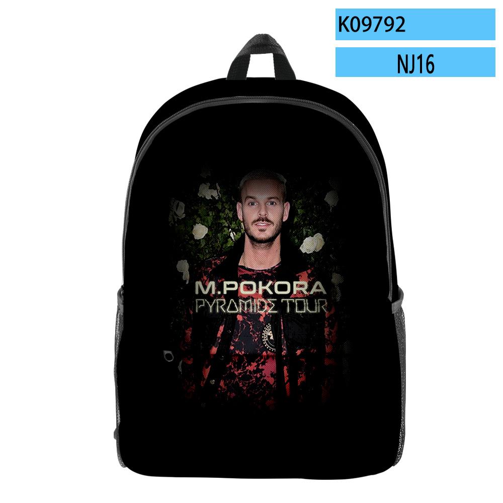 Hip Hop Popular Harajuku M Pokora Pupil Bookbag Notebook Backpacks 3D Print Oxford Waterproof Boys/Girls Travel Backpacks