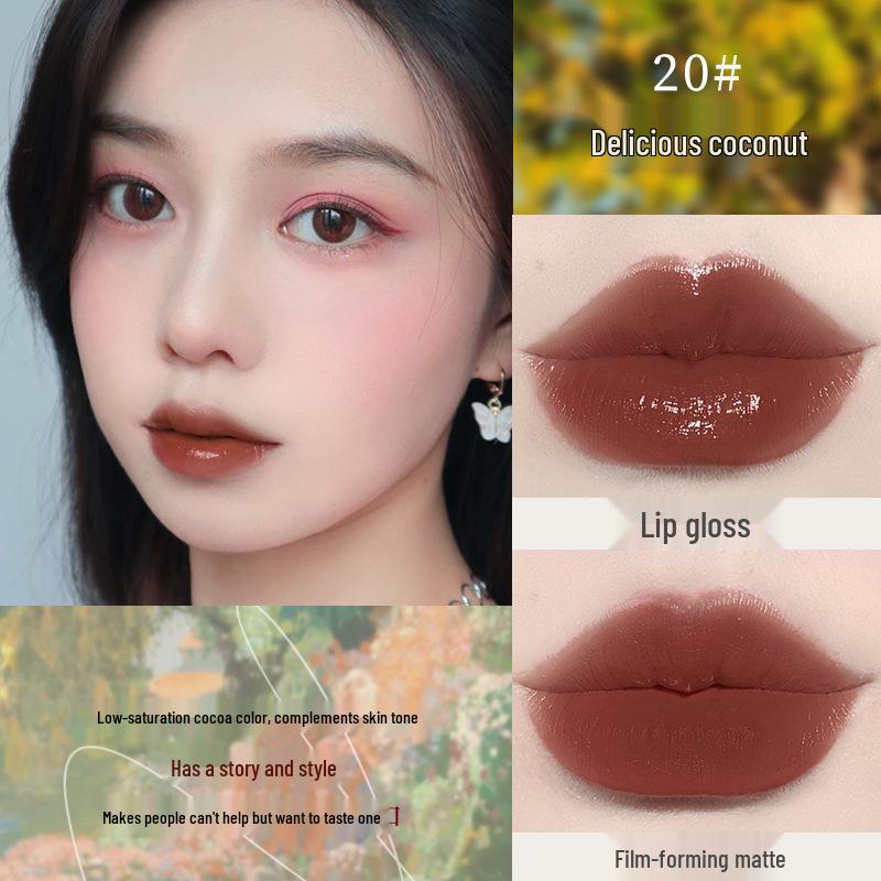 

Makeup NOVO5465 Feather Light Velvet Mist Lip Glaze - Soft, Moisturizing, Student-Friendly Lipstick