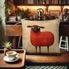 Cute Animals Print Pillowcase: 2D Flat Printing, Non-real Embroidery, Night Sofa  Night Sofa Cushion