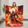 Devil May Cry 5 Dante Blanket  Airplane Travel Flannel Bedding Throws For Living Room Super Soft Design Quality Bedspread