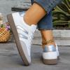 Women's German Training Shoes Spring and Autumn New Flat Retro Color-Block Casual Sports Board Shoes