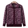 Middle-aged Mother Wears New Fashionable Cardigan Sweater Middle-aged and Elderly Women's Sweater Jacket Grandma Wears Autumn Top