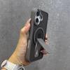 Matte For Magsafe Magnetic Stand Invisible Support Case For iPhone 17 Air 16 E 15 14 13 12 11Pro Max Plus Translucent Hard Cover