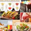 5Pcs 120-1000ml Plastic Sauce Squeeze Bottle Multipurpose Squirt Bottles Condiment Container For BBQ Oil Salad Dressing Kitchen