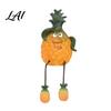 Desktop Fruit Decorations Resin Shelf Sitter Figurines with Flexible Dangling Legs Whimsical Hanging Edge Statues Cartoon Home Accents Cute