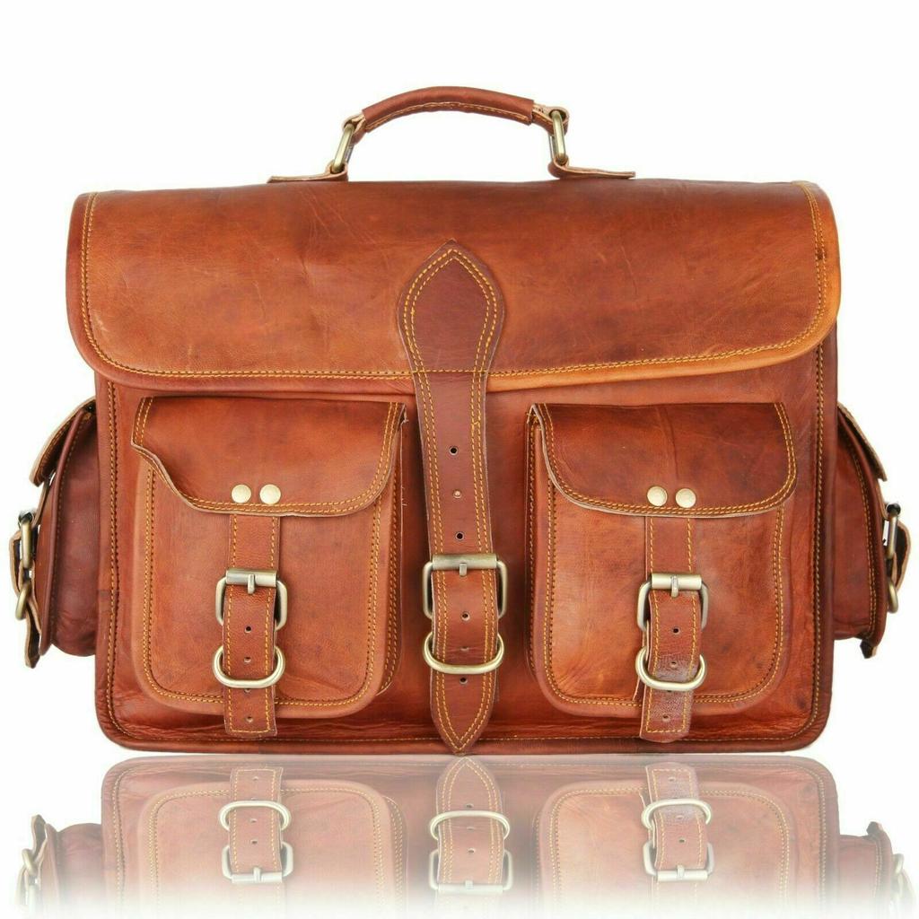 Τσάντα από γνήσιο δέρμα κατσίκας Πλαϊνή Μοτοσυκλέτας ποιότητας εξαγωγής Δερμάτινη Θήκη τσάντες Σέλα