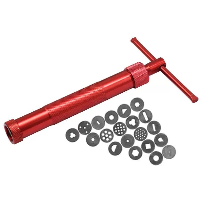 Rotary Mud Extruder Soft Clay Squeezing Gun Comes with 20 Replaceable Discs Clay DIY Squeezes Various Shapes Clay Extruders