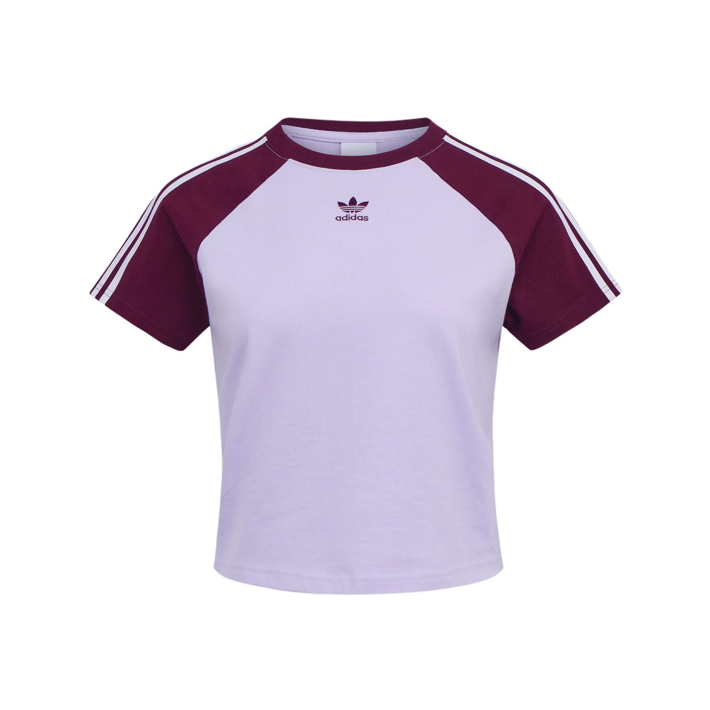 

Adidas Originals Baby Striped Round Neck Short Sleeve Sports T-Shirt Women tops KU4768 L