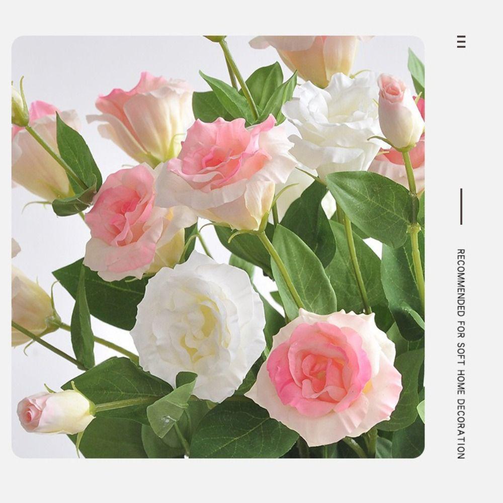 Silk Material Artificial Lisianthus Real Touch Simulation Flowers Silk Flowers Wedding Setup