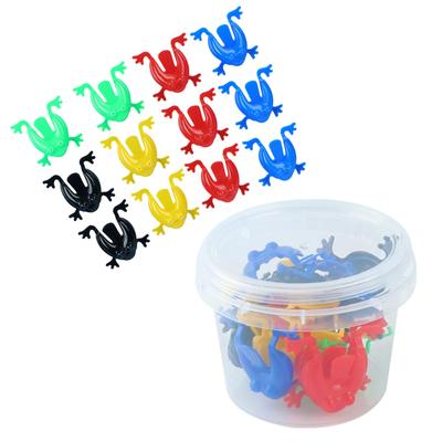 Frog Toy, Finger Jumping Frog Game, 12 Frogs, 1 Barrel Set, Competitive Educational Toy, Color Recognition, for Boys and Girls, Great Prize or